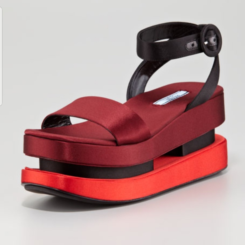 Prada Double Geta-Style Platform sandals - Picture 1 of 8